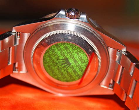 green sticker under rolex|how to remove green hologram sticker.